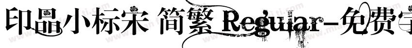印品小标宋 简繁 Regular字体转换